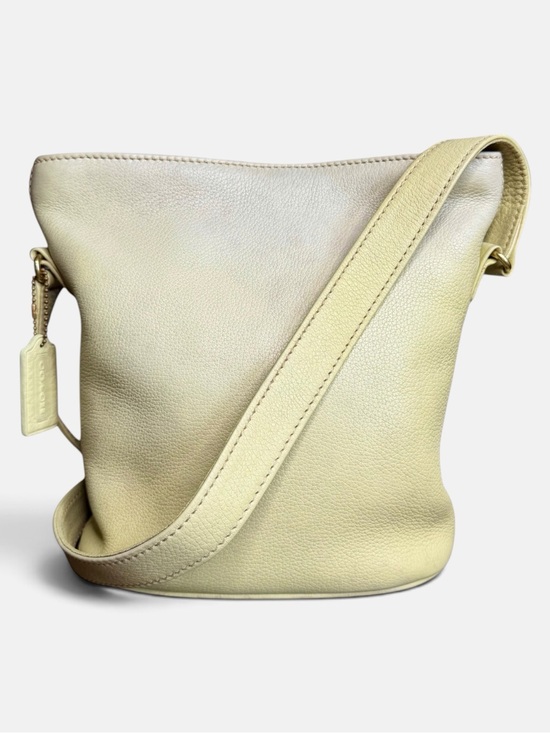 Coach Handbags - Vintage Coach Sonoma Small Bucket Zip 4907 Leather Shoulder Bag Light Lime Green